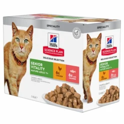 Hills Hill’s Feline Adult Youthful Vitality Multipack – Kattenvoer – 12×85 G