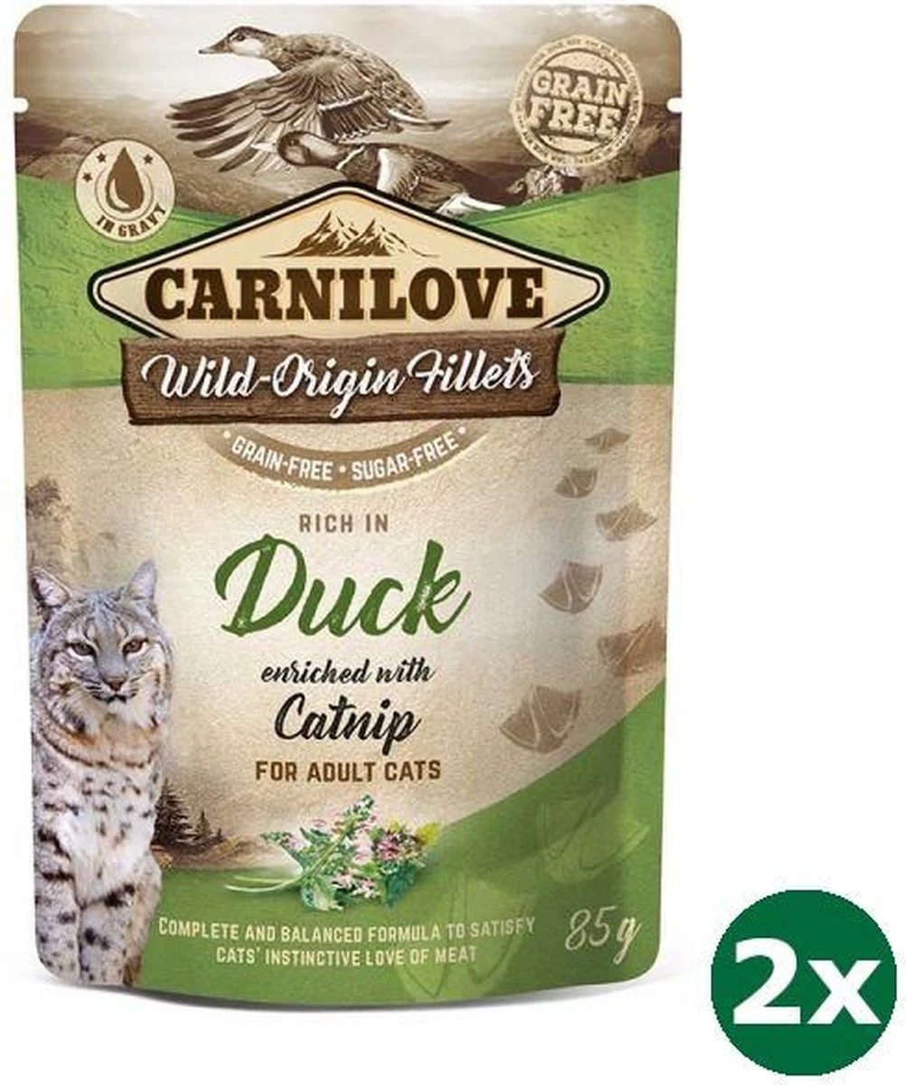Carnilove Pouch Duck Kattenvoer 2x 24Γ85 Gr
