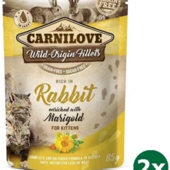 Carnilove Pouch Rabbit Kattenvoer 2x 24×85 Gr