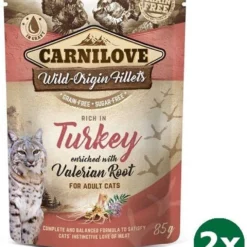 Carnilove Pouch Turkey Kattenvoer 2x 24×85 Gr