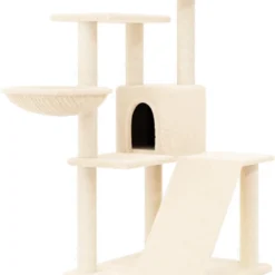 La Dolce Vita – Kattenmeubel Met Sisal Krabpalen 94 Cm Crèmekleurig