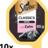 Sheba Alu – Classics In Pate – Zalm – 10x85g – Kattenvoer Kuipje