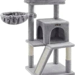 Rabpaal, Krabpaal Met Groot Platform, Lichtgrijs PCT51W