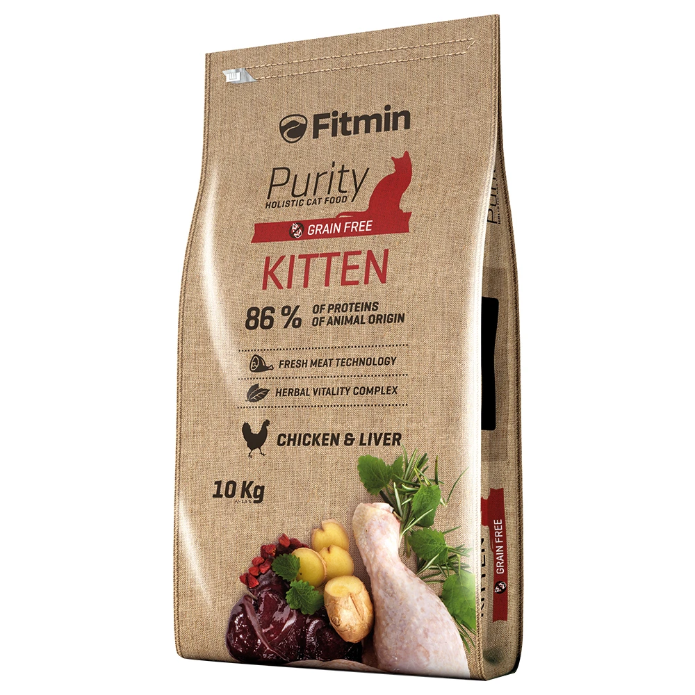 10 Kg Fitmin Cat Purity Kitten Kattenvoer Droog
