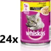 Whiskas – Kattenvoer – Blik – Adult – Brokjes In Saus – Kip – 24x400g