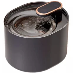 EcoPedz Automatische Design Drinkfontein Met Waterfilter – Antraciet