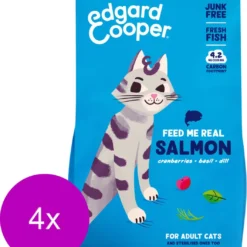 Edgard & Cooper Edgard&Cooper Adult Zalm – Kattenvoer – 4 X 2 Kg