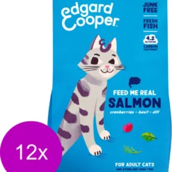 Edgard & Cooper Edgard&Cooper Adult Zalm – Kattenvoer – 12 X 325 G