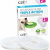 Catit Filters Triple Action 2 Pack – Kanttendrinkbak – 4×14.5×17.5 Cm Wit