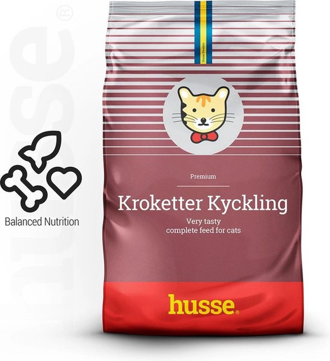 Husse Kroketter Chicken Kattenvoer โ 2 X 2 Kg