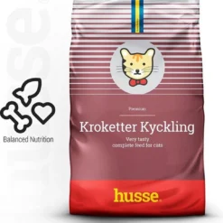 Husse Kroketter Chicken Kattenvoer – 2 X 7 Kg