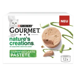 12x85g Nature’s Creations Mousse Kip En Wortel Gourmet Kattenvoer