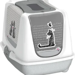 Kattenbak Trendy M – Wit – 50 X 39 X 39 Cm