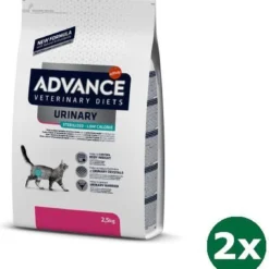 Advance Veterinary Diet Cat Urinary Sterilized Low Calory Kattenvoer 2x 2,5 Kg
