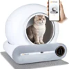 Viervoeter Kattenbak Zelfreinigend – Automatische Kattenbak – Bedienen Via App – 65L