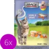 Mac’s Kattenvoer Natvoer Maaltijdzakjes – Haring En Garnalen – 6 X 100g