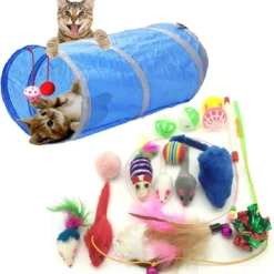 Kitty Kattenspeelgoed, Set Met 15 Diverse Speeltjes Voor Katten