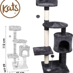 Kats – Katten Krabpaal Donkergrijs 40x62x112cm