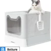 Bolture Automatische Kattenbak – Kattenbak Zelfreinigend – Zelfreinigende Kattenbak – Kattenbak Met Lade – Wit
