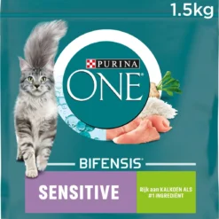 6x Purina One Sensitive Kalkoen 1,5 Kg