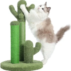 Krabpaal – Krab Paal – Krabben – Road Cactus Krabpaal Voor Katten – Sisal Cat Krabpaal Met Bal – (H: 68,5 Cm / 27 Inch) Groen L