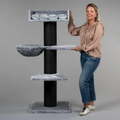 Krabpaal Voor Grote Katten Royalty Plus Blackline Lichtgrijs Grijs Van RHRQuality