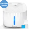 DOWO® – Drinkfontein Kat/Hond – Waterfontein Kat – Kattenfontein – Drinkfontein 3L – Wit – Dieren Drinkbakken – Geen LED Licht – Waterdispenser – Met Filter