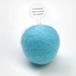 REPUS Blauw Wollen Interactieve Bal | Kattenspeelgoed | Kittenspeelgoed | Geluidsbal | Dieren Speeltje | Kikkergeluid | 3 Geluiden| Musthave Voor Katten |