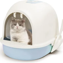 Nobleza 48WLQ – Kattenbak Met Kattenbakschep – 50.5×37.5×38 Cm – Blauw – S