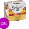 Schesir Kat Blik Gelei 75 G – Kattenvoer – 28 X Tonijn&Mango