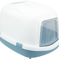 Trixie Kattenbak Primo Xxl Top Met Kap Blauw / Wit – 71X56X47 CM
