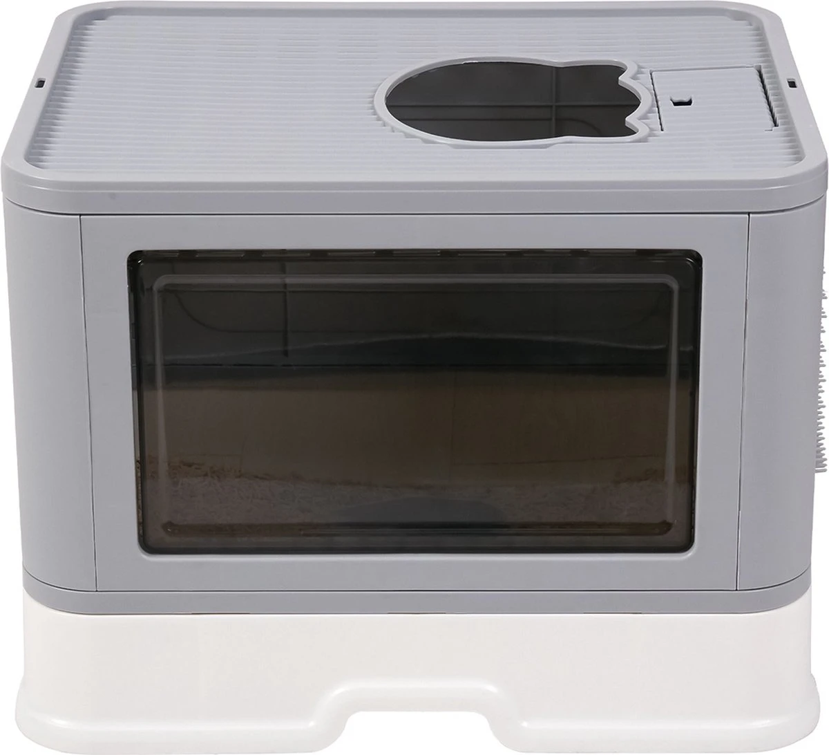 ForeverGoodies Kattenbak Ombouw: Perfect Voor Maine Coon β Ontgeuringseffect & Hoge Kwaliteit β 50x38x37cm Met Schepje!