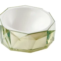 Luxe Design Ergonomische Voerbak Voor Hond En Kat – Diamond Collection Green Emerald