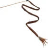 Nobleza Kattenhengel Met Veer – Kattenspeelgoed – Speelhengel Kat – Speelstok Kat – Katten Speelhengel – Kattenspeelstok – Hengel Kat – Knisperend Kattenspeeltje – Bruin