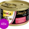 Gimcat Shinycat Adult 70 G – Kattenvoer – 48 X Kip&Kreeft