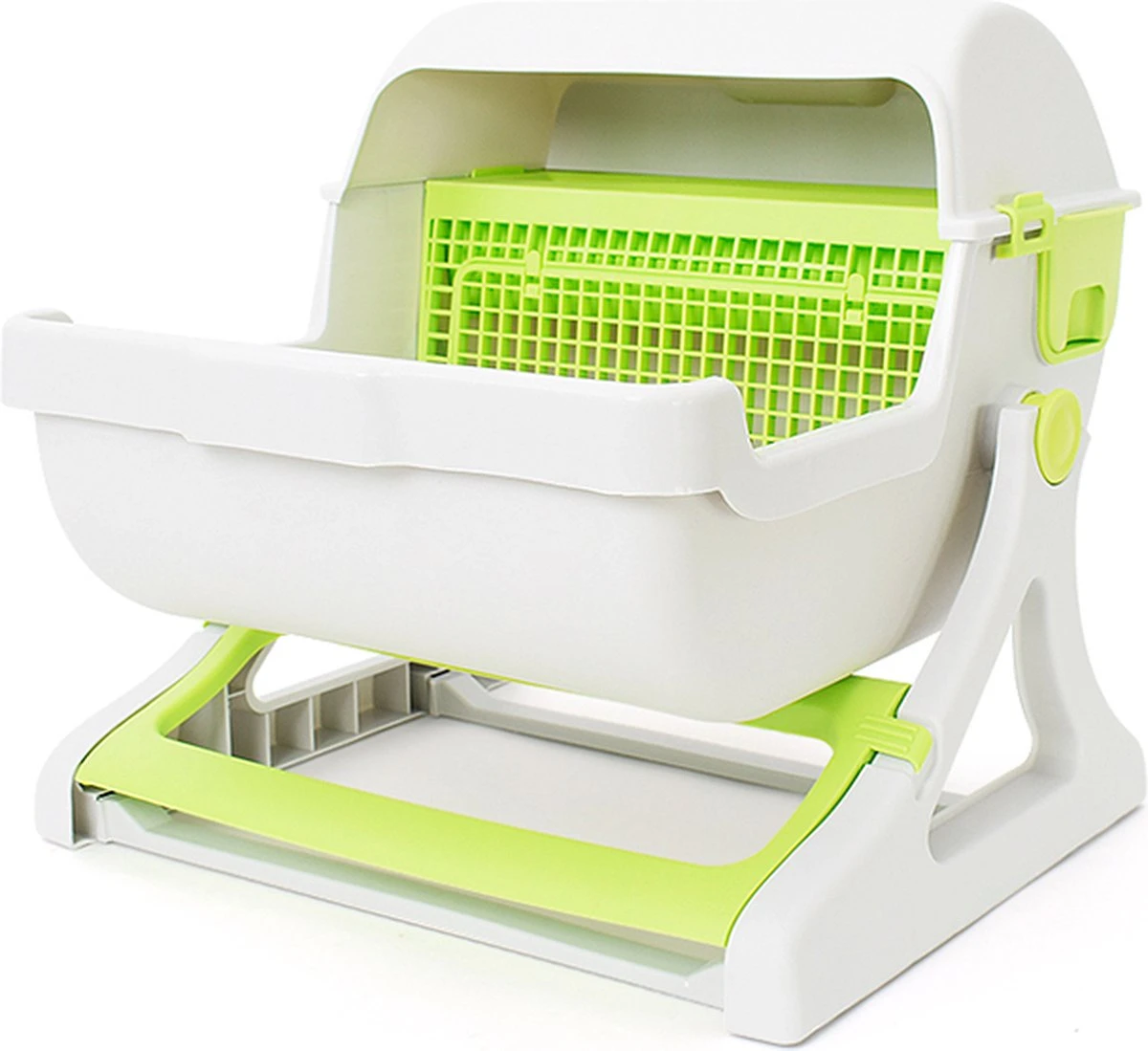 Eyzo Zelfreinigende Kattenbak Lime Groen โ 50x50x46 Cm โ Toilet Voor Katten