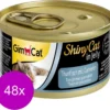Gimcat Shinycat Adult 70 G – Kattenvoer – 48 X Tonijn&Garnaal