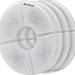 DrPhone AluPet Filter – Drinkfontein Filters – Navulling Set: 4 Stuks – Voor Katten En Honden (3 Maanden)