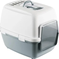 Stefanplast Cathy Comfort Kattenbak – Blauw/Wit – 58 X 45 X 48 Cm