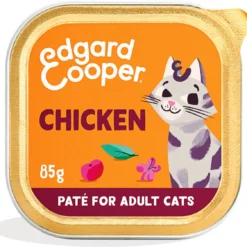 16x Edgard & Cooper Kattenvoer Adult Pate Kip 85 Gr