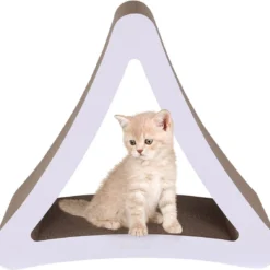 Snoozle Krabpaal Voor Grote Of Kleine Katten – Krabpaal Voor Zware Katten – Krabpaal Maine Coon – Krabpalen – Krabmeubel Karton – 46cm