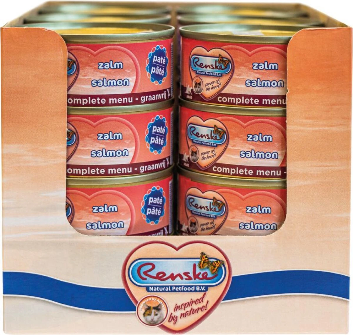 24x Renske Kattenvoer Paté Zalm 70 Gr