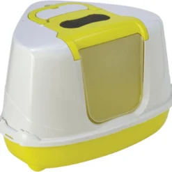 Moderna, Kattentoilet Flip Corner. Hoek Toilet. Afm: L 56,3 X B 44,4 X H 36,4 Cm. Kattenbak Voor In Een Hoek.