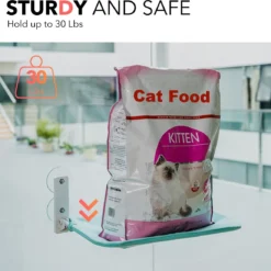 Mewoofun Kat Venster Hangmat Gemakkelijk Vouw Sterke Stalen Frame Krachtige Zuignap Machine Wasbaar Mat Huisdier Opknoping Bed