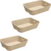 Navaris 3x Wegwerpkattenbak Van Karton – Set Van 3 Kattenbakken Gemaakt Van 100% Papier – Voor Los Gebruik Of In De Kattenbak – 40,5 X 30 Cm