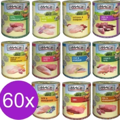 MAC’s Kattenvoer Natvoer Blik Mixpakket 60 X 400g + Kattensnoepjes