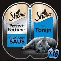 Sheba – Perfect Portions – Kattenvoer In Saus – Tonijn – 6 X 8 Stuks