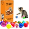 Allerion Kattenspeelgoed Balletjes Set – Katten Speeltjes Intelligentie – 42-delig – Plastic Balletjes – Verschillende Vormen En Kleuren