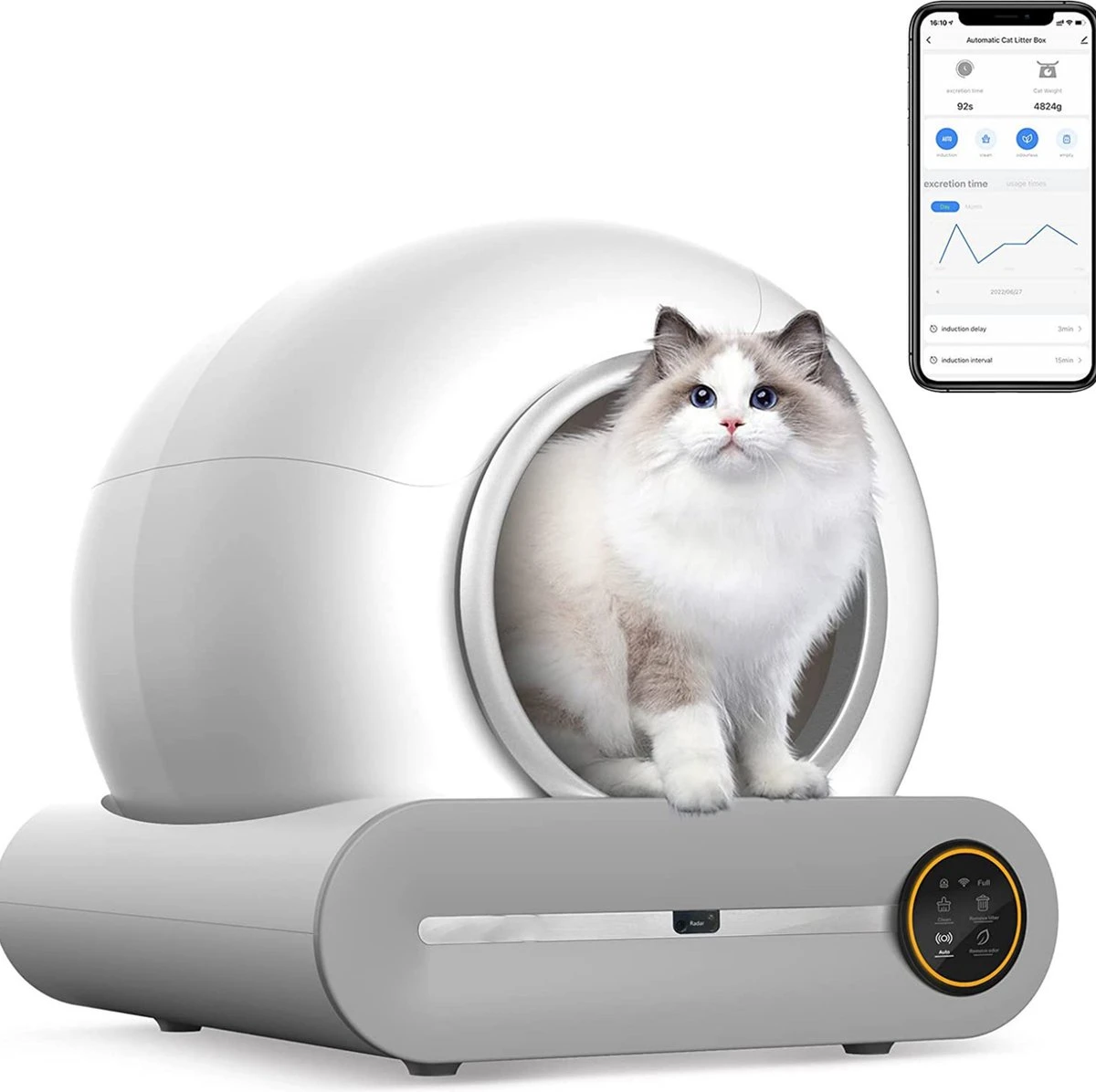 Petlovers โ Automatische Kattenbak โ Zelfreinigend โ App-bediening โ WIFI