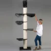 Krabpaal Plafondhoog Voor Grote Katten Maine Coon Tower Plus Donkergrijs Antraciet Van RHRQuality